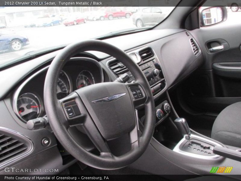 Tungsten Metallic / Black 2012 Chrysler 200 LX Sedan