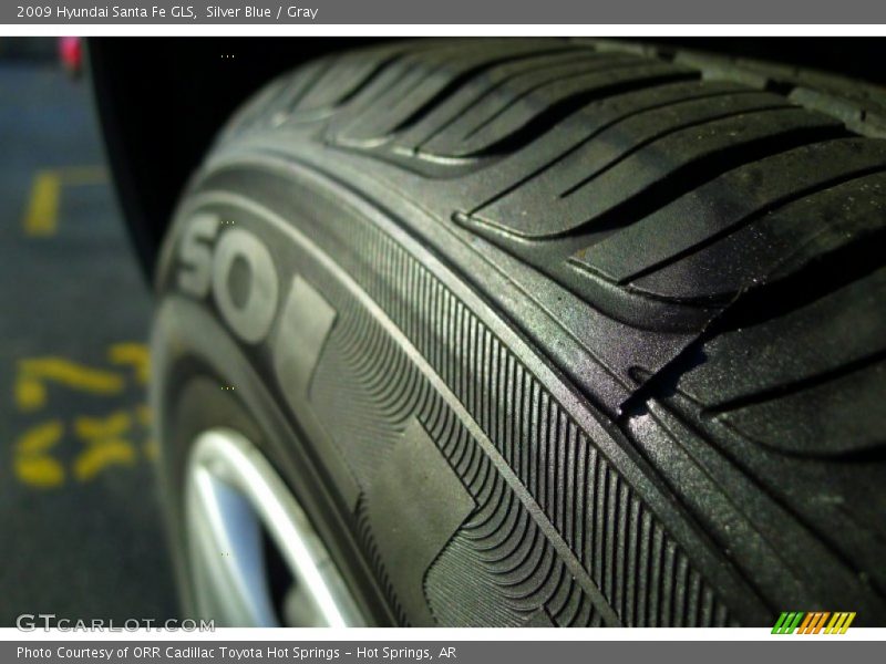Silver Blue / Gray 2009 Hyundai Santa Fe GLS