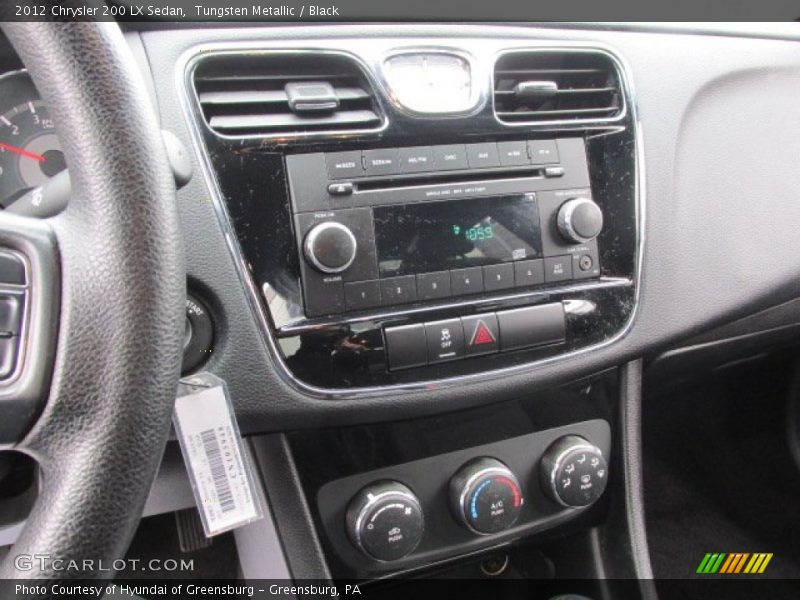 Tungsten Metallic / Black 2012 Chrysler 200 LX Sedan