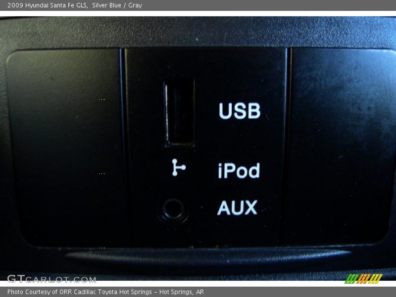 Silver Blue / Gray 2009 Hyundai Santa Fe GLS