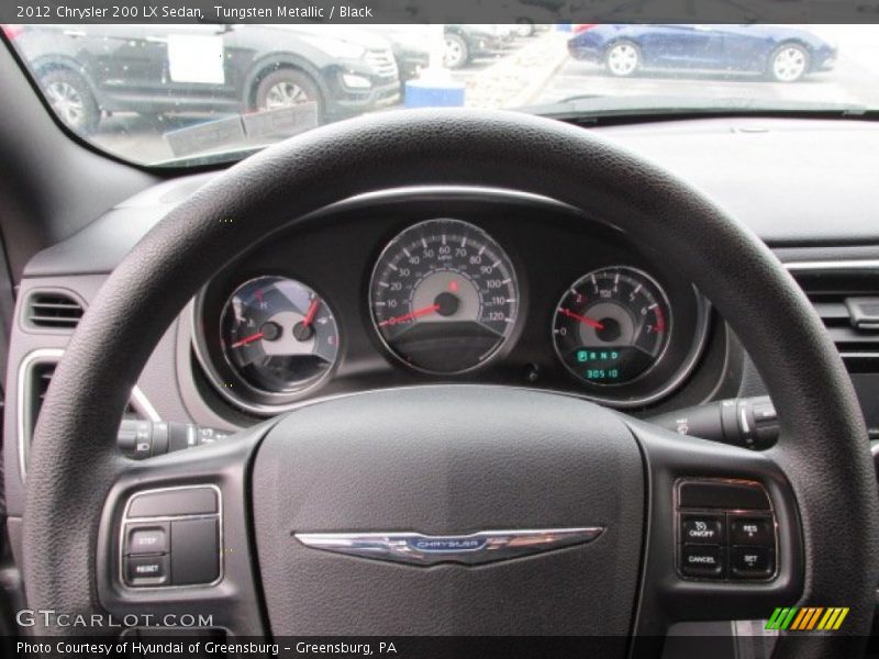 Tungsten Metallic / Black 2012 Chrysler 200 LX Sedan