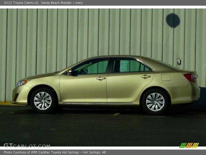 Sandy Beach Metallic / Ivory 2012 Toyota Camry LE
