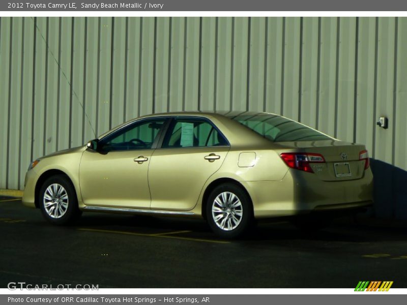 Sandy Beach Metallic / Ivory 2012 Toyota Camry LE