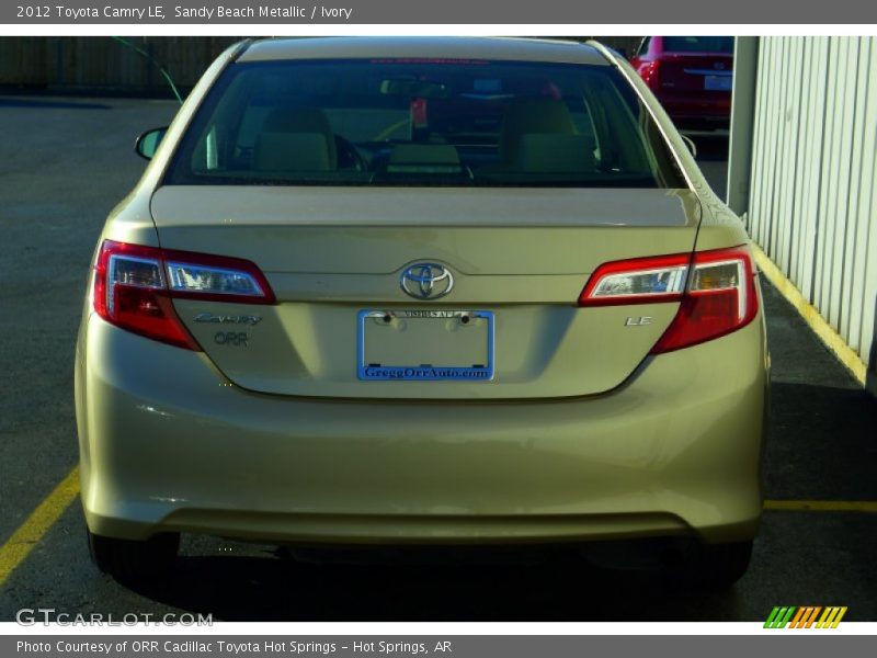 Sandy Beach Metallic / Ivory 2012 Toyota Camry LE
