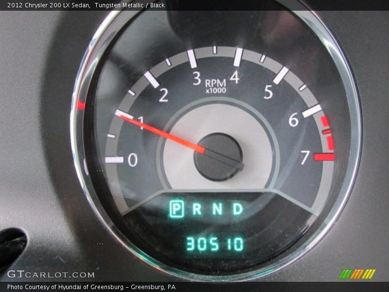 Tungsten Metallic / Black 2012 Chrysler 200 LX Sedan
