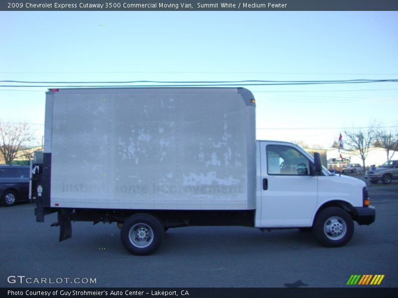 Summit White / Medium Pewter 2009 Chevrolet Express Cutaway 3500 Commercial Moving Van