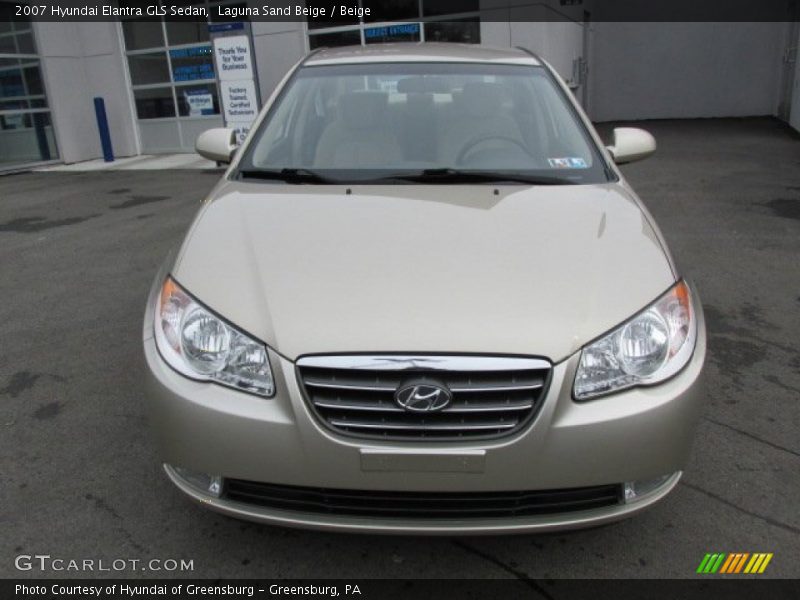 Laguna Sand Beige / Beige 2007 Hyundai Elantra GLS Sedan