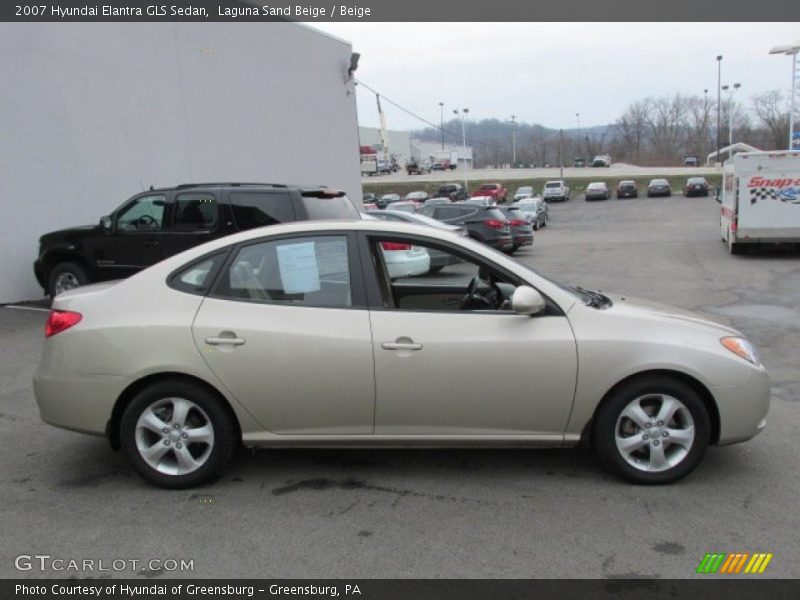 Laguna Sand Beige / Beige 2007 Hyundai Elantra GLS Sedan