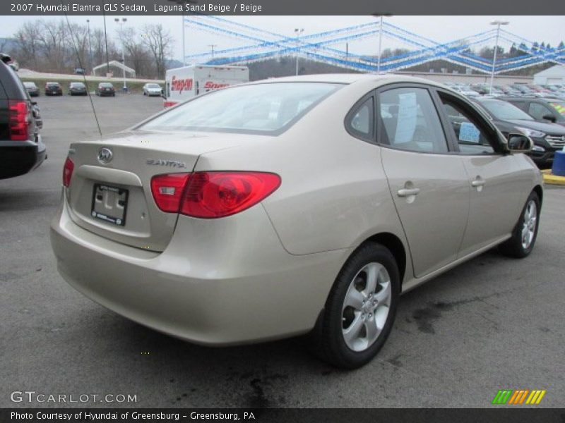 Laguna Sand Beige / Beige 2007 Hyundai Elantra GLS Sedan