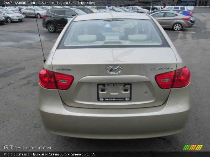 Laguna Sand Beige / Beige 2007 Hyundai Elantra GLS Sedan