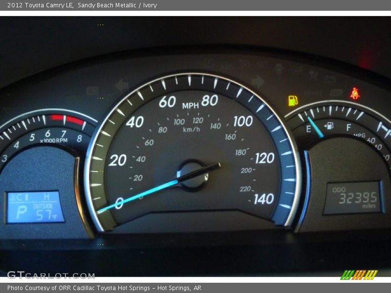 Sandy Beach Metallic / Ivory 2012 Toyota Camry LE