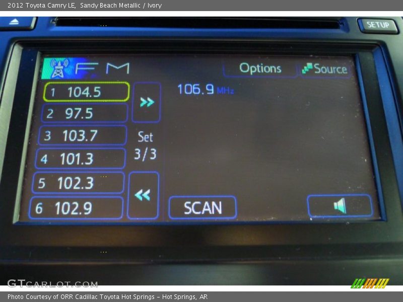 Sandy Beach Metallic / Ivory 2012 Toyota Camry LE