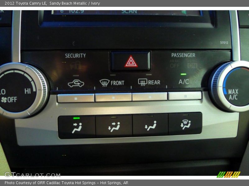 Sandy Beach Metallic / Ivory 2012 Toyota Camry LE