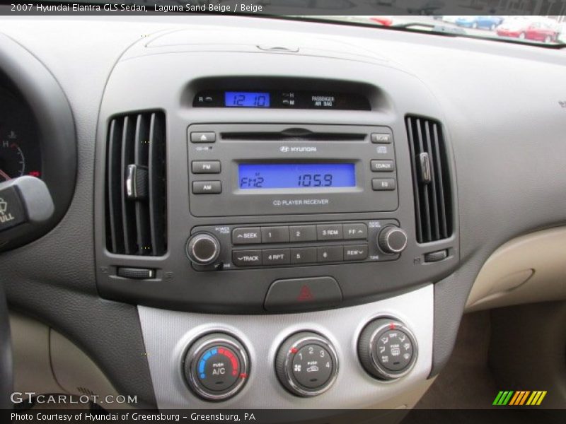 Laguna Sand Beige / Beige 2007 Hyundai Elantra GLS Sedan