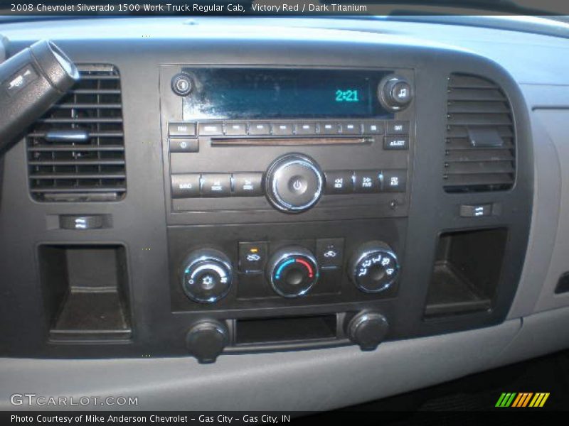 Victory Red / Dark Titanium 2008 Chevrolet Silverado 1500 Work Truck Regular Cab
