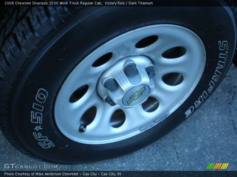 Victory Red / Dark Titanium 2008 Chevrolet Silverado 1500 Work Truck Regular Cab