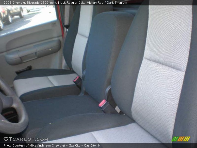 Victory Red / Dark Titanium 2008 Chevrolet Silverado 1500 Work Truck Regular Cab