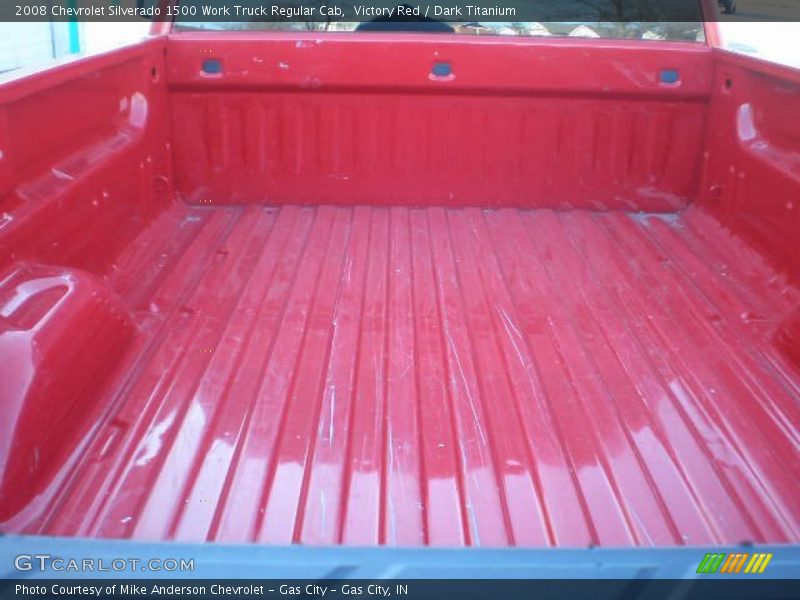 Victory Red / Dark Titanium 2008 Chevrolet Silverado 1500 Work Truck Regular Cab