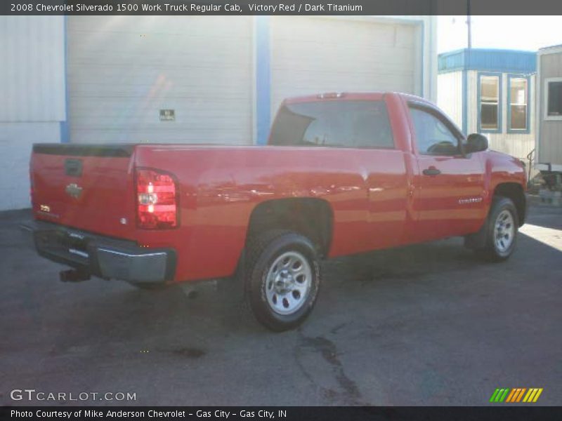 Victory Red / Dark Titanium 2008 Chevrolet Silverado 1500 Work Truck Regular Cab