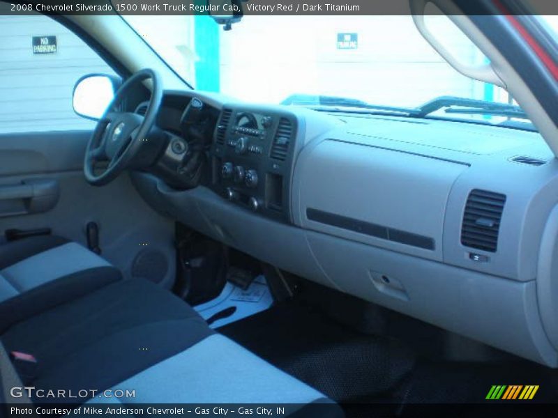 Victory Red / Dark Titanium 2008 Chevrolet Silverado 1500 Work Truck Regular Cab