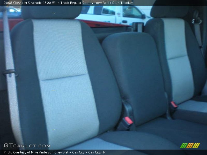 Victory Red / Dark Titanium 2008 Chevrolet Silverado 1500 Work Truck Regular Cab