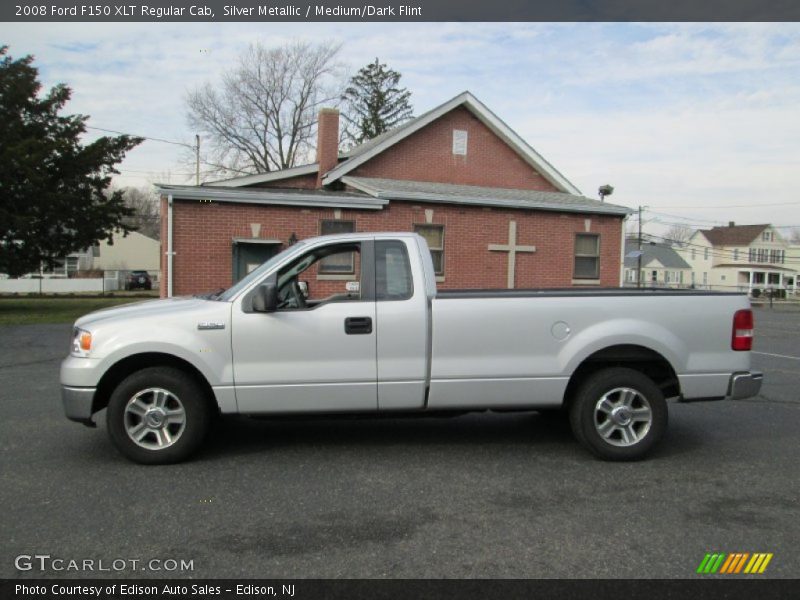 Silver Metallic / Medium/Dark Flint 2008 Ford F150 XLT Regular Cab