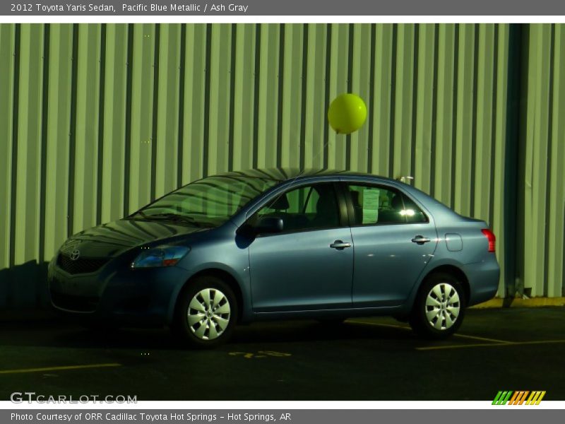 Pacific Blue Metallic / Ash Gray 2012 Toyota Yaris Sedan