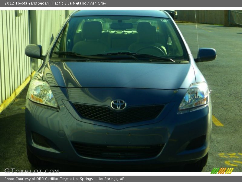 Pacific Blue Metallic / Ash Gray 2012 Toyota Yaris Sedan