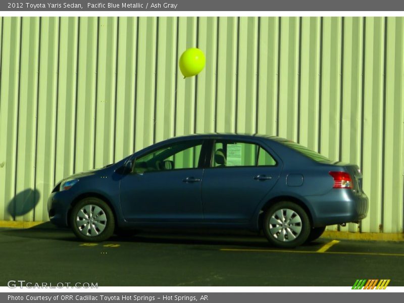 Pacific Blue Metallic / Ash Gray 2012 Toyota Yaris Sedan