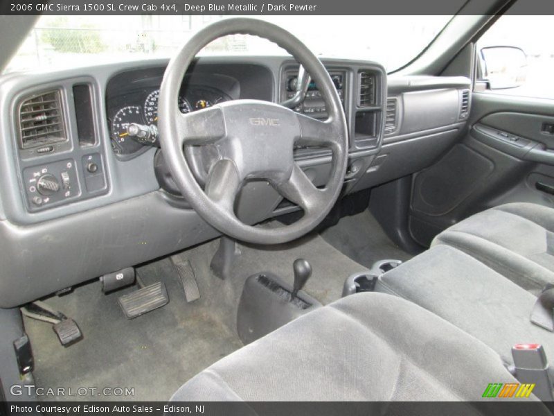  2006 Sierra 1500 SL Crew Cab 4x4 Dark Pewter Interior