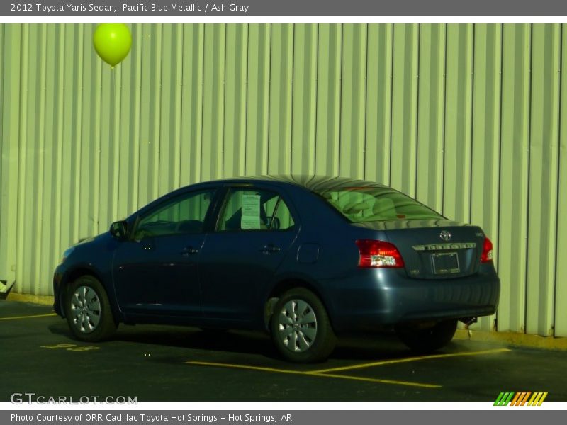Pacific Blue Metallic / Ash Gray 2012 Toyota Yaris Sedan