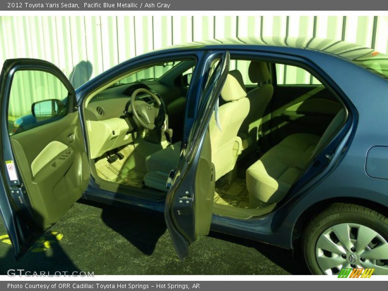 Pacific Blue Metallic / Ash Gray 2012 Toyota Yaris Sedan