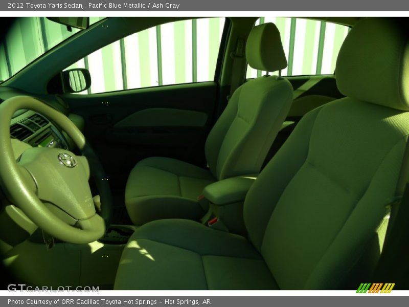 Pacific Blue Metallic / Ash Gray 2012 Toyota Yaris Sedan