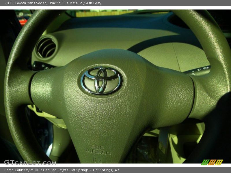 Pacific Blue Metallic / Ash Gray 2012 Toyota Yaris Sedan