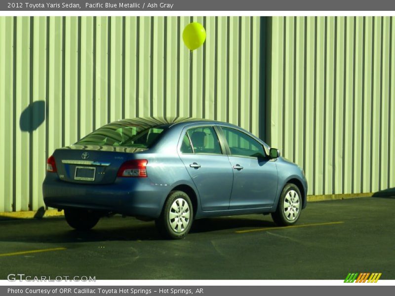 Pacific Blue Metallic / Ash Gray 2012 Toyota Yaris Sedan