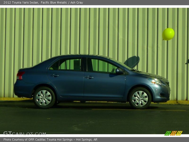 Pacific Blue Metallic / Ash Gray 2012 Toyota Yaris Sedan