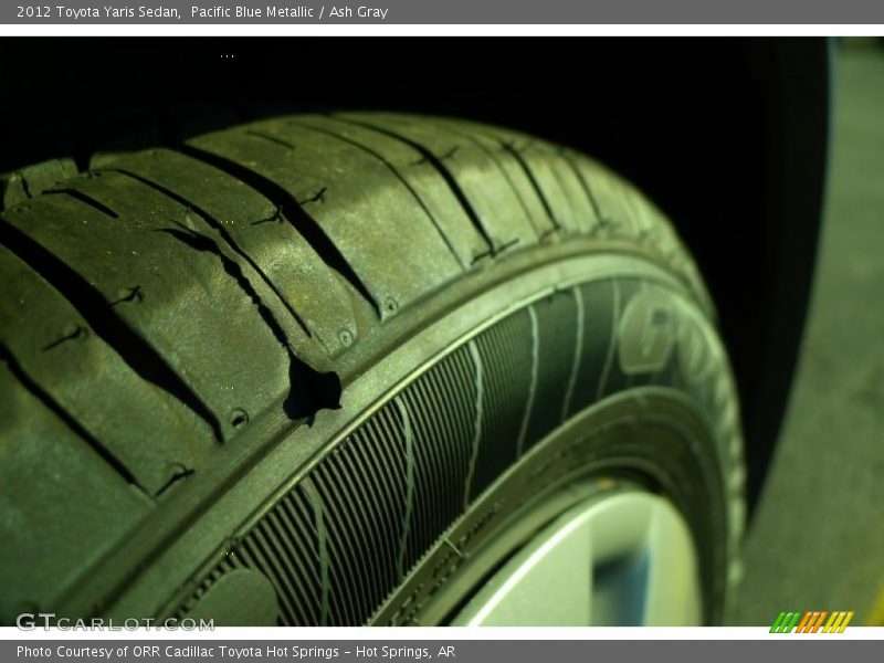 Pacific Blue Metallic / Ash Gray 2012 Toyota Yaris Sedan