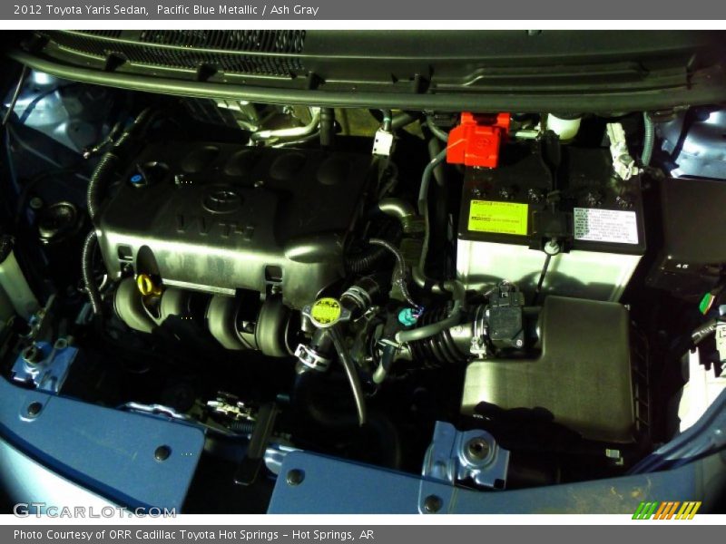 Pacific Blue Metallic / Ash Gray 2012 Toyota Yaris Sedan