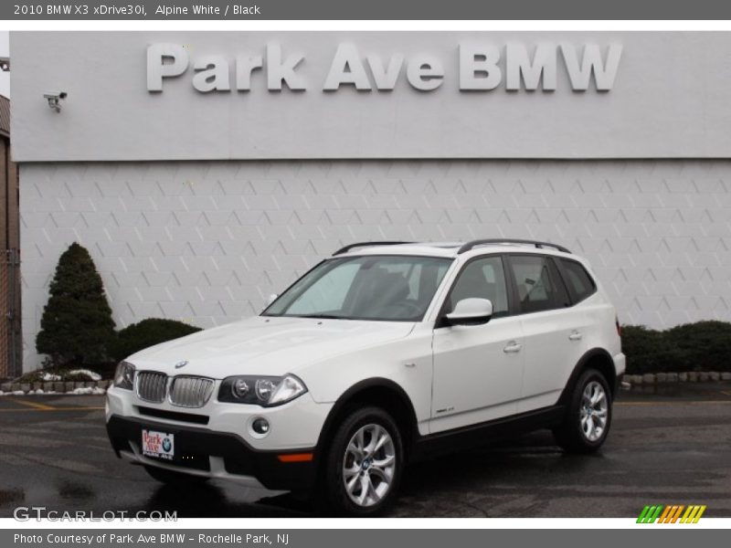 Alpine White / Black 2010 BMW X3 xDrive30i