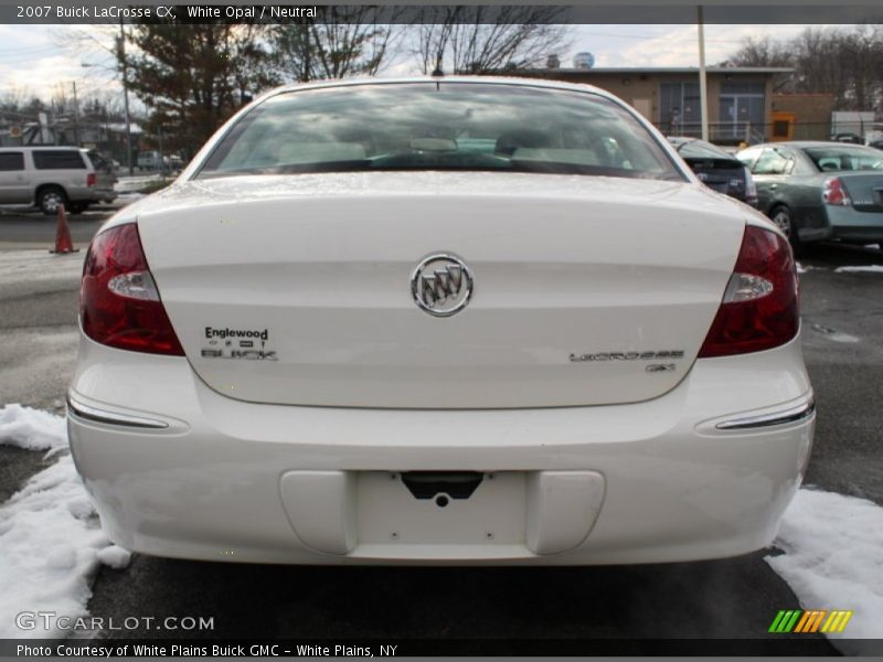 White Opal / Neutral 2007 Buick LaCrosse CX