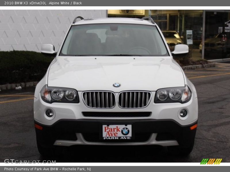 Alpine White / Black 2010 BMW X3 xDrive30i
