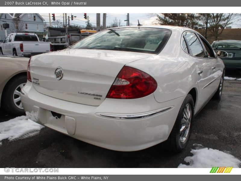 White Opal / Neutral 2007 Buick LaCrosse CX