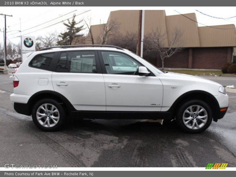 Alpine White / Black 2010 BMW X3 xDrive30i