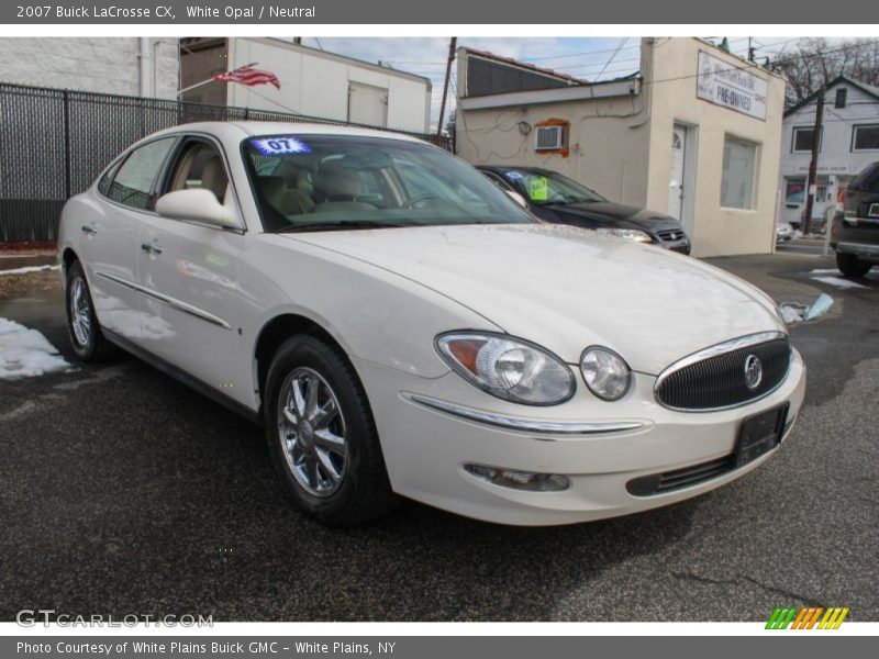 White Opal / Neutral 2007 Buick LaCrosse CX