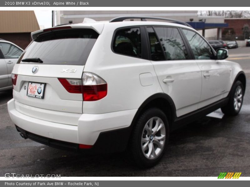 Alpine White / Black 2010 BMW X3 xDrive30i