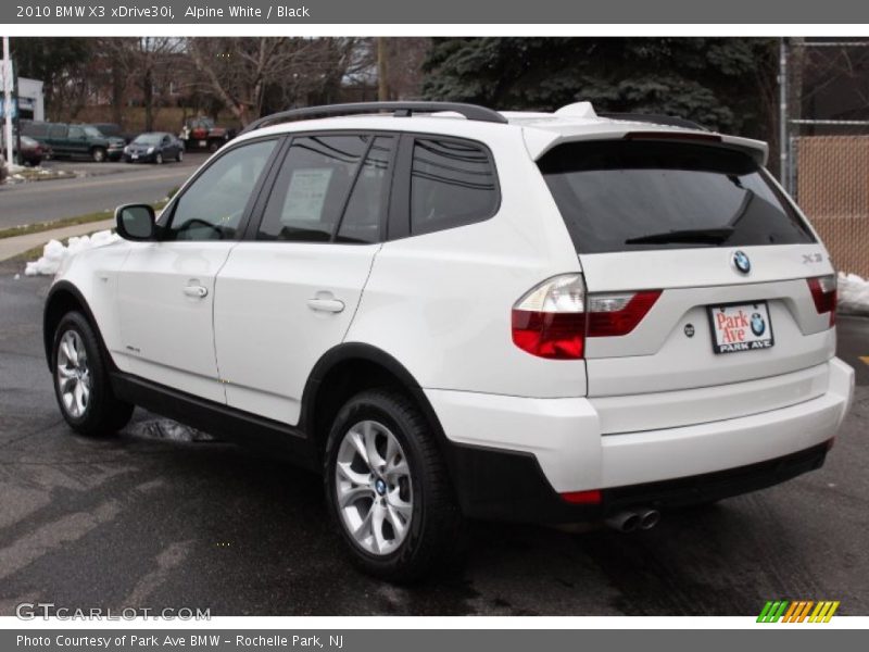 Alpine White / Black 2010 BMW X3 xDrive30i