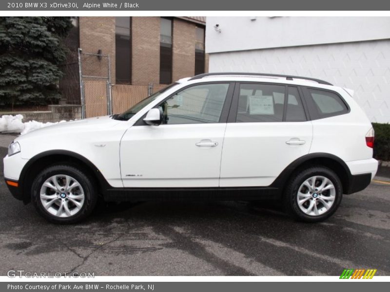 Alpine White / Black 2010 BMW X3 xDrive30i