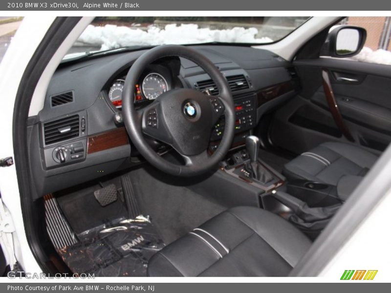 Alpine White / Black 2010 BMW X3 xDrive30i