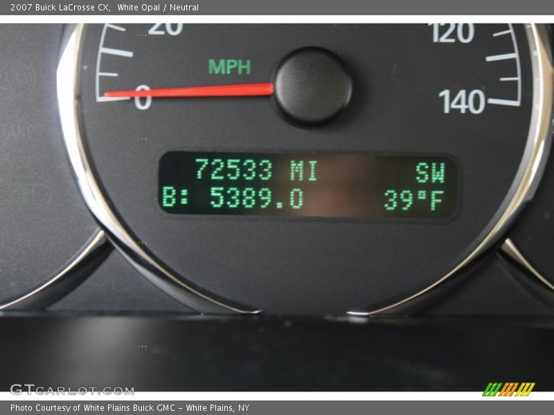 White Opal / Neutral 2007 Buick LaCrosse CX
