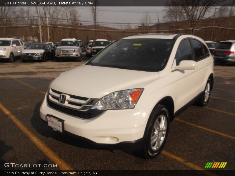 Taffeta White / Gray 2010 Honda CR-V EX-L AWD